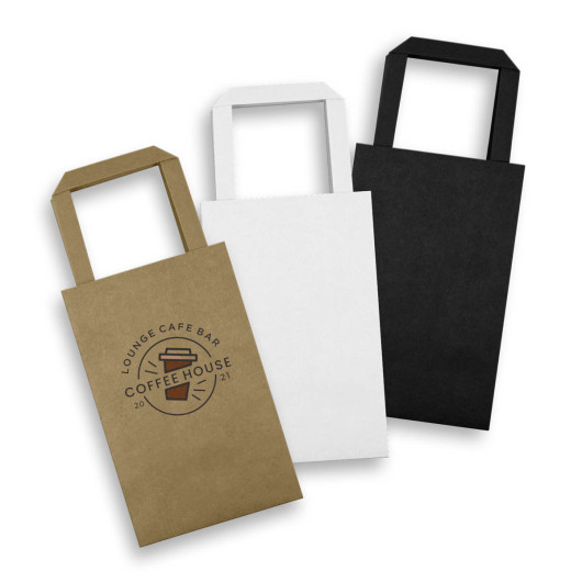 Promotional Small Flat Handle Paper Bags Portrait
